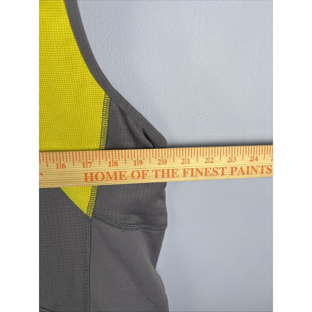 LL Bean Vest Jacket Mens L Yellow Gray Wind Pro Polartec Full Zip Outdoor NWT - Picture 9 of 9